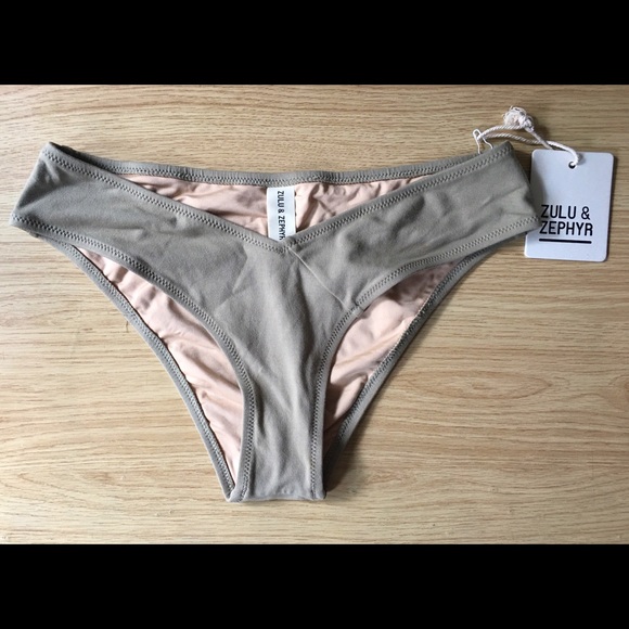 Zulu & Zephyr Other - ZULU & ZEPHYR RANGE BIKINI BOTTOM IN KHAKI